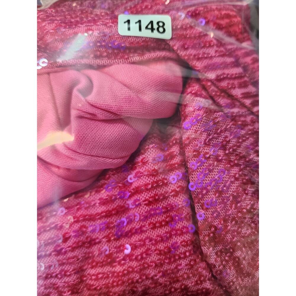 Morgan & Co Prom Dress Juniors Sz 1 Pink Maxi One Shoulder Sequin Backless 1148 - Picture 15 of 15